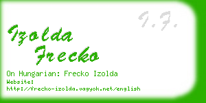 izolda frecko business card